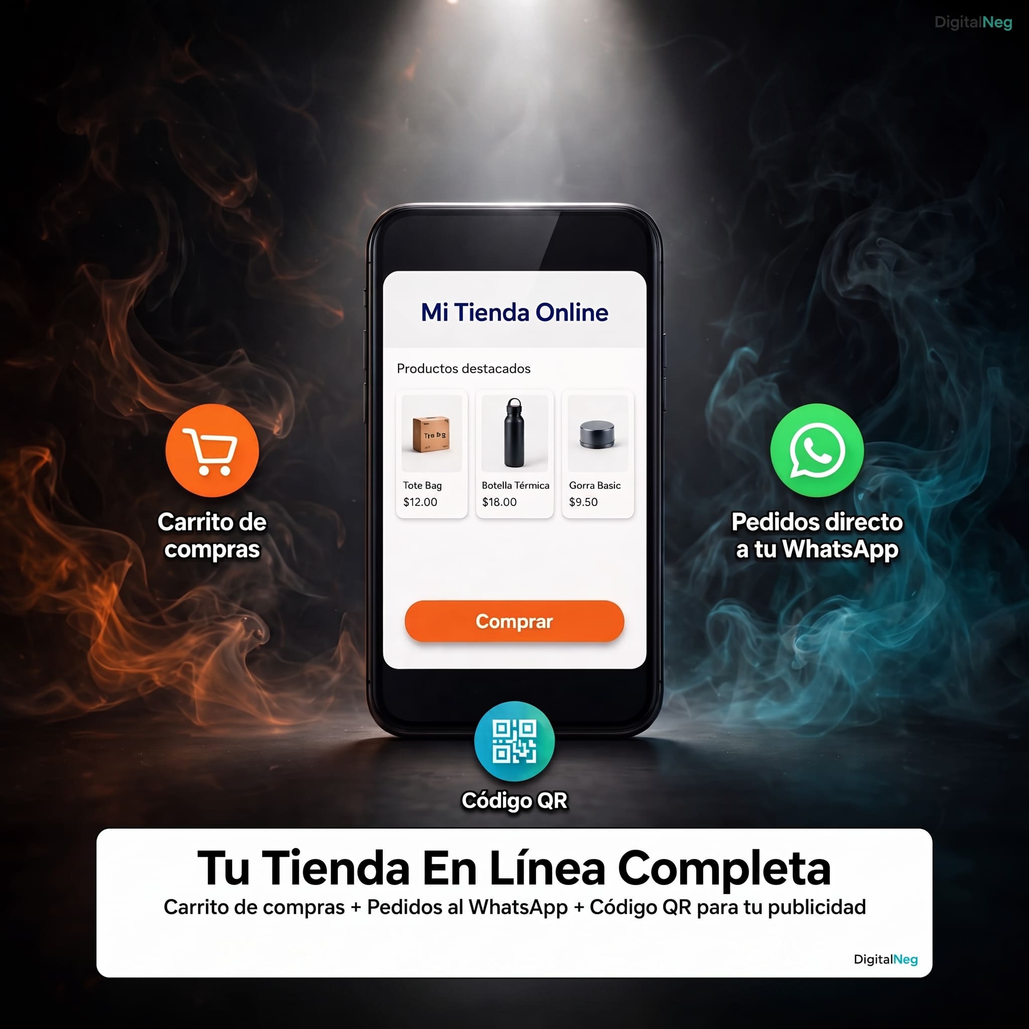 Catálogo digital con carrito de compras y pedidos por WhatsApp